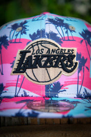Los Angeles Lakers Gold Palms 9fifty New Era Fits Snapback Trucker Hat