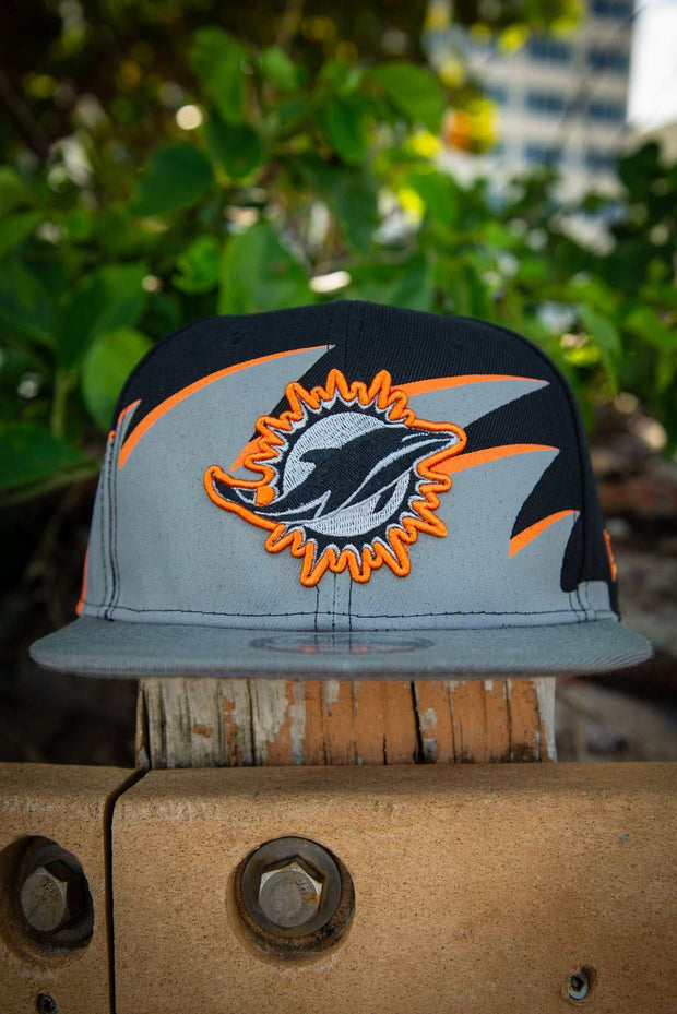Miami Dolphins Orange Grey Retro 9Fifty New Era Fits Snapback Hat