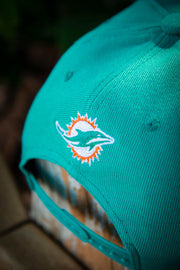 Miami Dolphins Zig Zag Pattern 9Fifty New Era Fits Snapback Hat