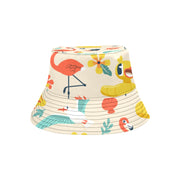 Flamingo Ducky Floral Reversible Unisex Bucket Hat