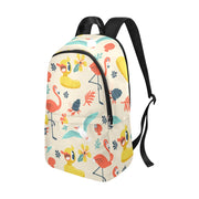 Flamingo Ducky Tropical Print Laptop Backpack