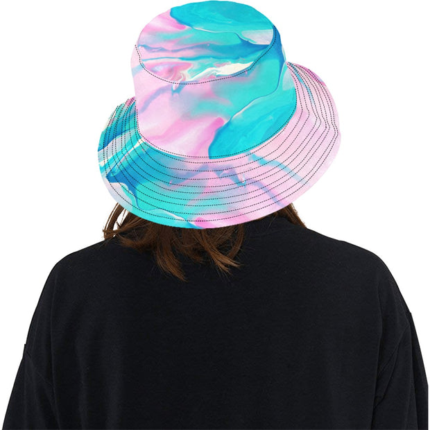 Epoxy Resin Blend Pattern 8 Reversible Unisex Bucket Hat