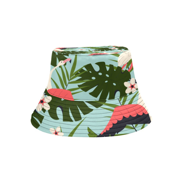 Flamingo Floral Fine Reversible Unisex Bucket Hat