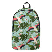 Flamingo Floral Fine Pattern Laptop Backpack
