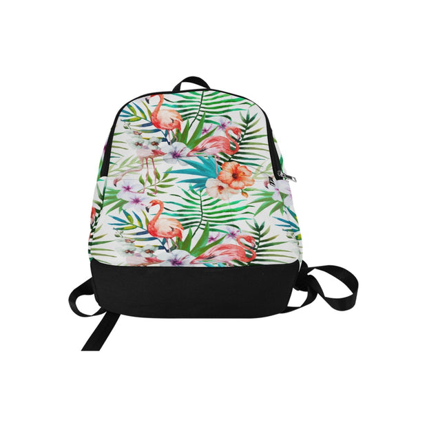 Flamingo Floral Watercolor Pattern Laptop Backpack