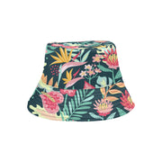 Fine Floral Print Reversible Unisex Bucket Hat