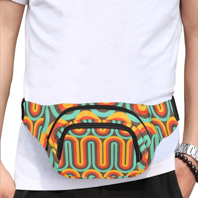 Retro Vibes Pattern 2 Watercolor Fanny Pack