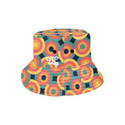 Retro Vibes Circles Pattern 2 Reversible Unisex Bucket Hat