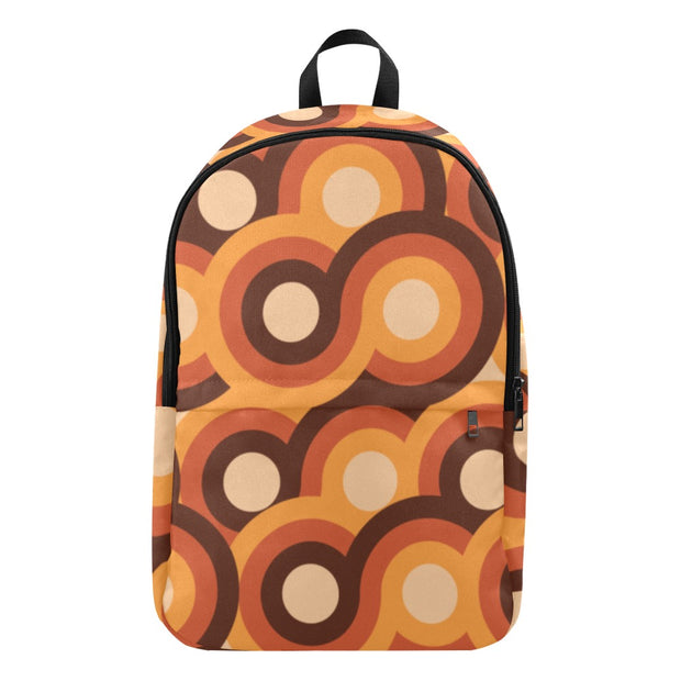 Retro Vibes Circles Pattern 1 Laptop Backpack