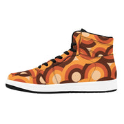 Retro Vibes Pattern 1 Old School High Top Sneakers