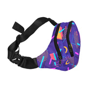 Retro Synth Wave Pattern 1 Fanny Pack