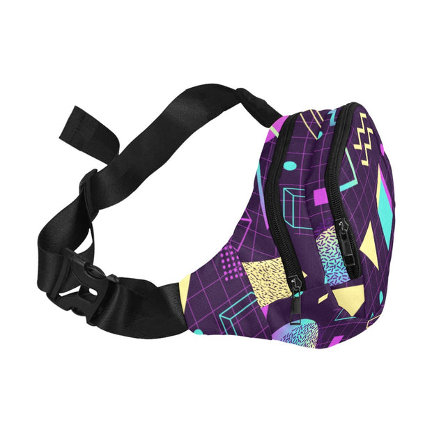 Retro Synth Wave Pattern 2 Fanny Pack
