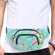 Retro Synth Wave Pattern 3 Fanny Pack