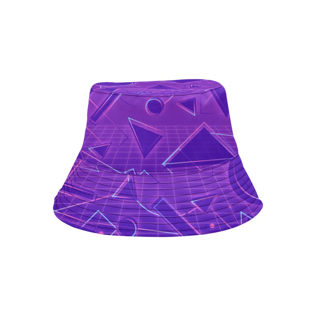 Retro Synth Wave Pattern 4 Reversible Unisex Bucket Hat