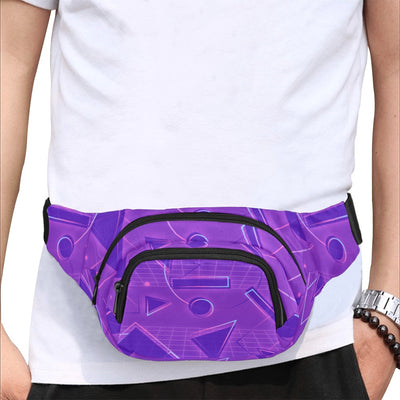 Retro Synth Wave Pattern 4 Fanny Pack
