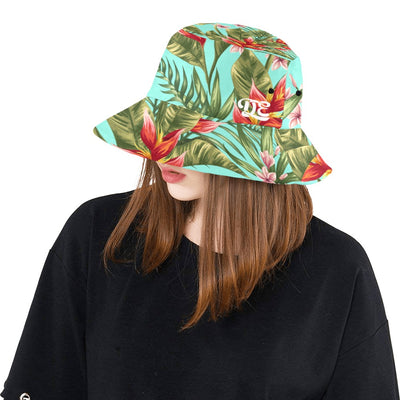 Tropical Floral Pattern Reversible Unisex Bucket Hat
