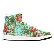 Tropic Floral Pattern Old School High Top Sneakers