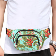Tropical Floral Pattern Fanny Pack