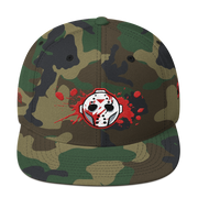 Voorhees Blood Mask High Profile Snapback Hat Loyalty Mask Voorhees Blood Mask High Profile Snapback Hat Voorhees Blood Mask High Profile Snapback Hat - Devious Elements Apparel