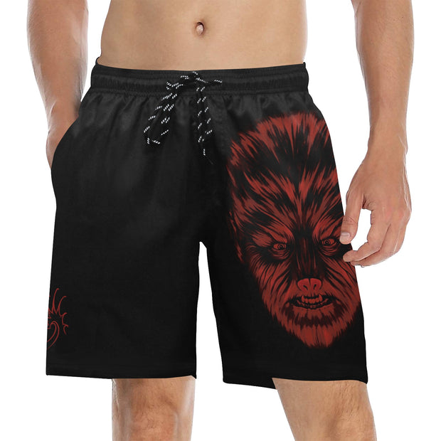 Classic Wolf Man Mid Length Swimming Trunks Derek Garcia Mid-Length Swim Trunks Classic Wolf Man Mid Length Swimming Trunks Classic Wolf Man Mid Length Swimming Trunks - Devious Elements Apparel