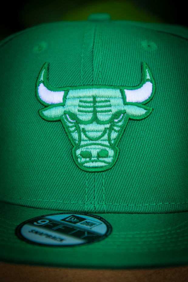 New era Chicago Bulls Metallic Logo 9Fifty® Snapback Cap Green