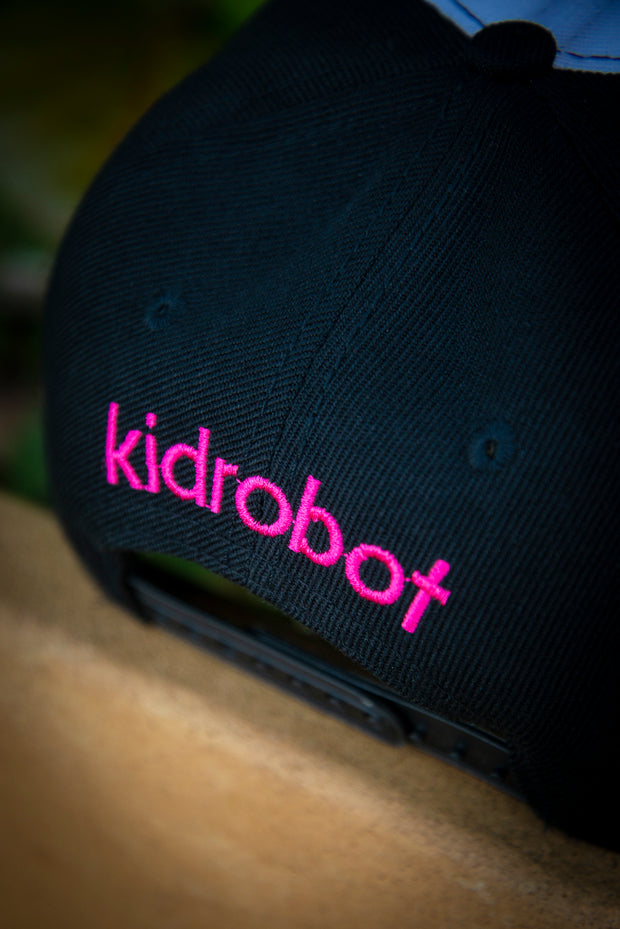 Pink Electric Smile Kidrobot Youth Snapback Hat Kidrobot Hats Pink Electric Smile Kidrobot Youth Snapback Hat Pink Electric Smile Kidrobot Youth Snapback Hat - Devious Elements Apparel