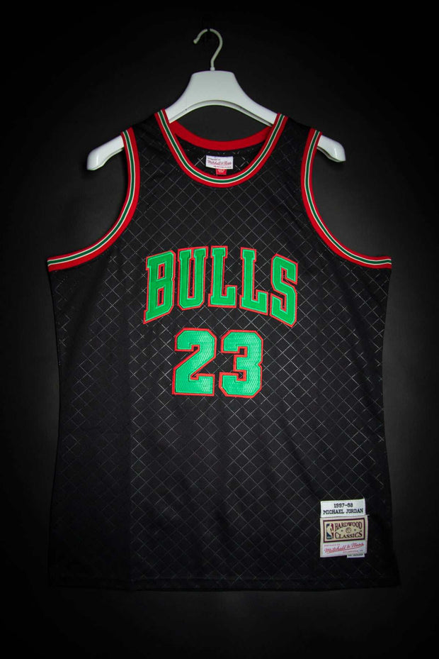 Chicago Bulls Michael Jordan No.23-black Gold Basketball Jersey,jordan(adult  Size)
