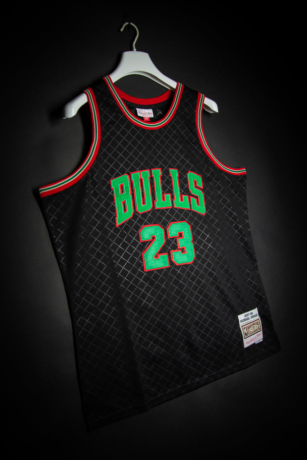 green and black bulls jersey