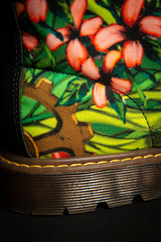 Mech Florale Burst Canvas Ladies Boots Pixel Pancho shoes Mech Florale Burst Canvas Ladies Boots Mech Florale Burst Canvas Ladies Boots - Devious Elements Apparel