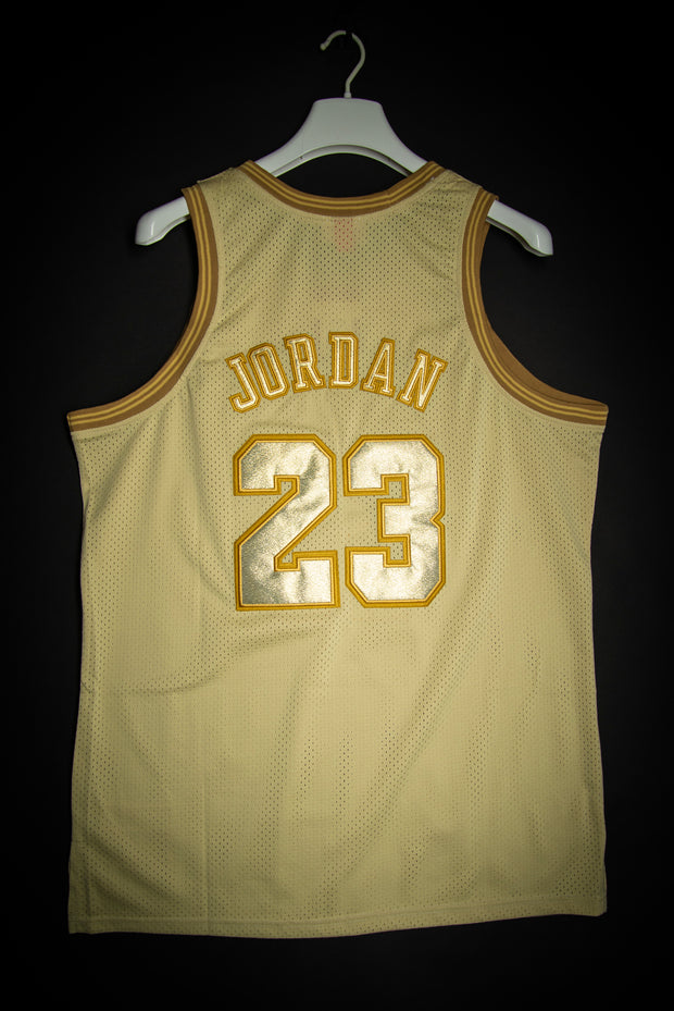 Michael Jordan Chicago Bulls MitchellandNess Black/Gold City