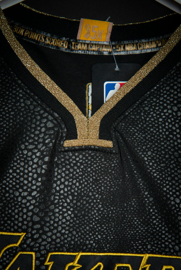 Kobe Bryant Lakers Commemorative Black Mamba Adidas Jersey