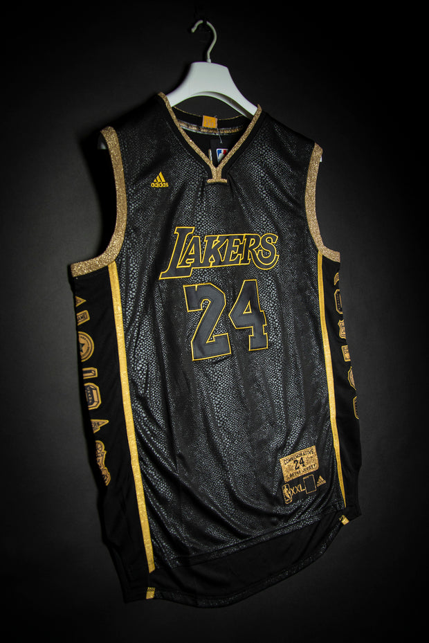 grænseflade Siden hylde Kobe Bryant Lakers Commemorative Black Mamba Adidas Jersey