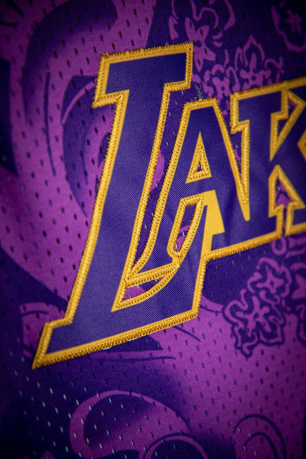 LeBron James Lakers Lunar New Year Hardwood Classics Basketball Jersey