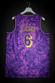 Lebron James Lakers Lunar New Year Hardwood Classics Basketball Jersey Mitchell & Ness Basketball Jersey Lebron James Lakers Lunar New Year Hardwood Classics Basketball Jersey Lebron James Lakers Lunar New Year Hardwood Classics Basketball Jersey - Devious Elements Apparel