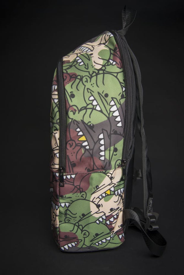 Goop Heads Camo Pattern Print Laptop Backpack Goopmassta Back Pack Goop Heads Camo Pattern Print Laptop Backpack Goop Heads Camo Pattern Print Laptop Backpack - Devious Elements Apparel