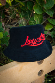 Loyalty Red Logo Unstructured Terry Cloth Bucket Hat Loyalty Bucket Hat Loyalty Red Logo Unstructured Terry Cloth Bucket Hat Loyalty Red Logo Unstructured Terry Cloth Bucket Hat - Devious Elements Apparel