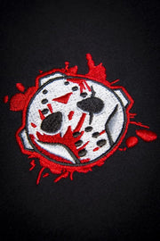 Voorhees Blood Mask Chest Embroidery Unisex Crew T-shirt Loyalty Mask Voorhees Blood Mask Chest Embroidery Unisex Crew T-shirt Voorhees Blood Mask Chest Embroidery Unisex Crew T-shirt - Devious Elements Apparel
