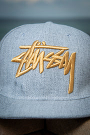 Stussy 3D Logo Gold Heather Snapback Hat Stussy Hats Stussy 3D Logo Gold Heather Snapback Hat Stussy 3D Logo Gold Heather Snapback Hat - Devious Elements Apparel