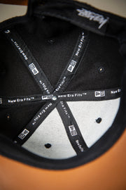 Stussy 3D Logo Black Black Brushed Wool Faux Leather Snapback Hat Stussy Hats Stussy 3D Logo Black Black Brushed Wool Faux Leather Snapback Hat Stussy 3D Logo Black Black Brushed Wool Faux Leather Snapback Hat - Devious Elements Apparel