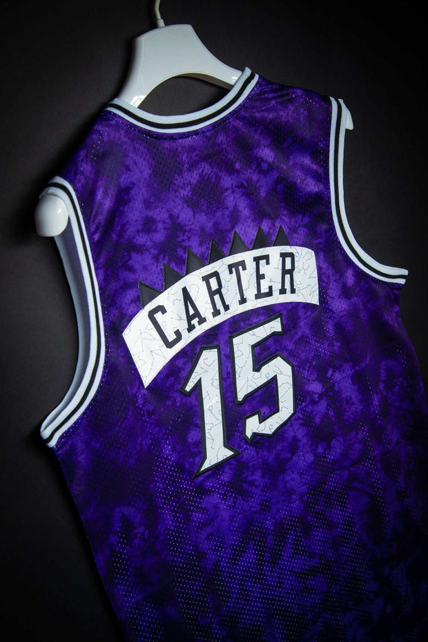 Mitchell & Ness Toronto Raptors Vince Carter Galaxy Tie Dye Hardwood Classics Swingman Jersey by Devious Elements App XL