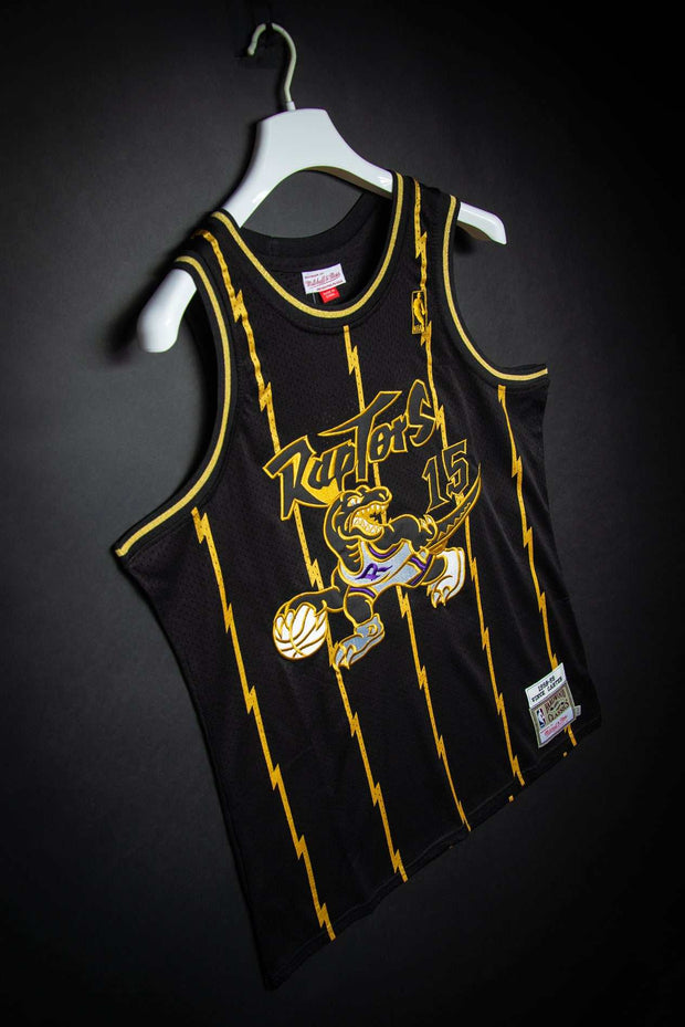 Mitchell & Ness Toronto Raptors Vince Carter Black Gold 1998-99 Hardwood Classics Authentic Jersey
