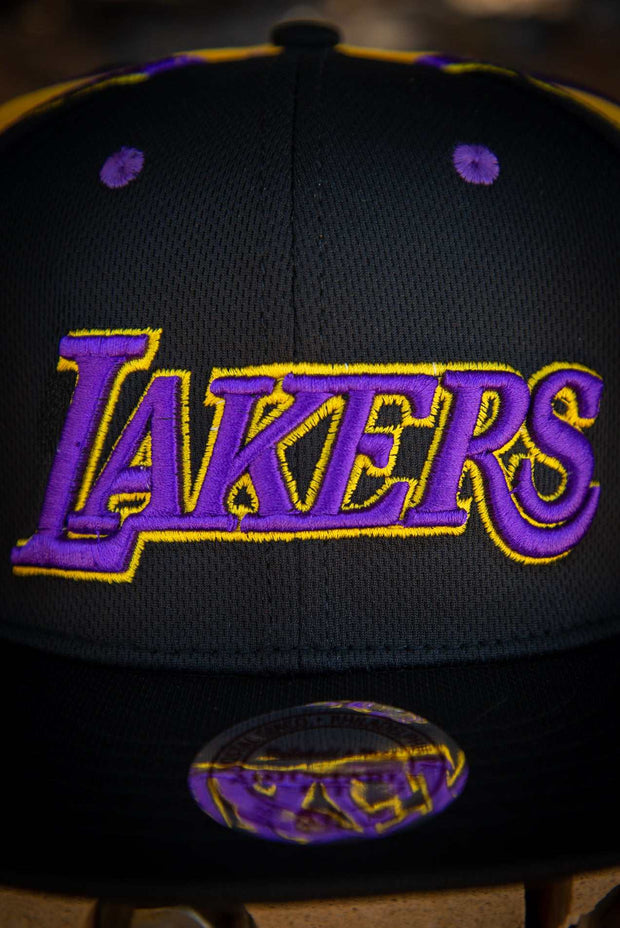 Los Angeles Lakers Jersey Style Mitchell & Ness Snapback Hat Mitchell & Ness Hats Los Angeles Lakers Jersey Style Mitchell & Ness Snapback Hat Los Angeles Lakers Jersey Style Mitchell & Ness Snapback Hat - Devious Elements Apparel
