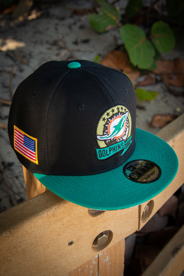 Men's New Era Olive Miami Dolphins 2018 Salute to Service Sideline