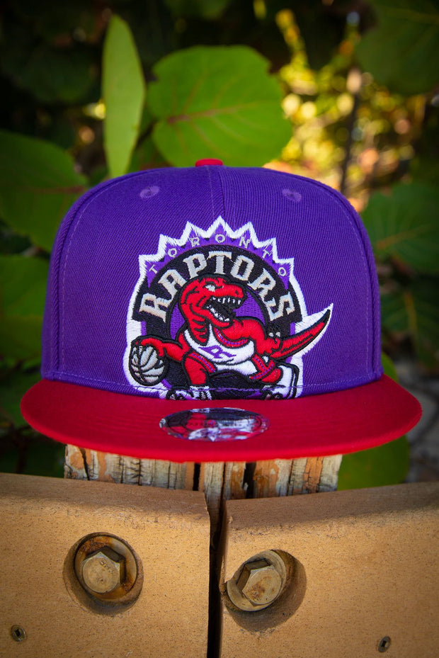 Hardwood Classics Toronto Raptors Original Style Snapback Hat - Purple Red