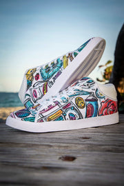 Funky Culture Pattern Canvas Mid Top Ladies Sneaker Carlos Solano shoes Funky Culture Pattern Canvas Mid Top Ladies Sneaker Funky Culture Pattern Canvas Mid Top Ladies Sneaker - Devious Elements Apparel