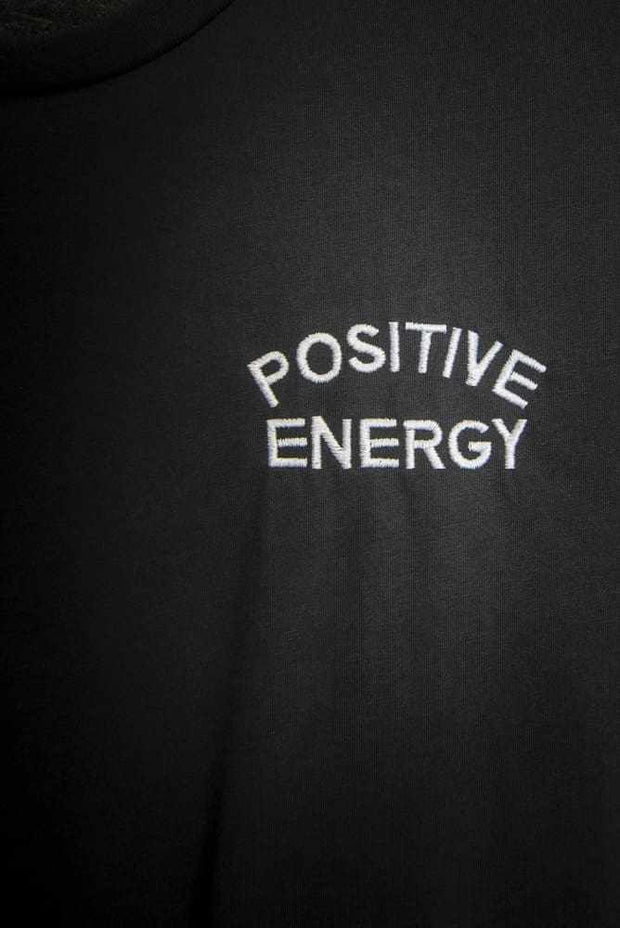 Positive Energy Embroidery Chest Unisex Crew T-Shirt Carlos Solano Shirt Positive Energy Embroidery Chest Unisex Crew T-Shirt Positive Energy Embroidery Chest Unisex Crew T-Shirt - Devious Elements Apparel