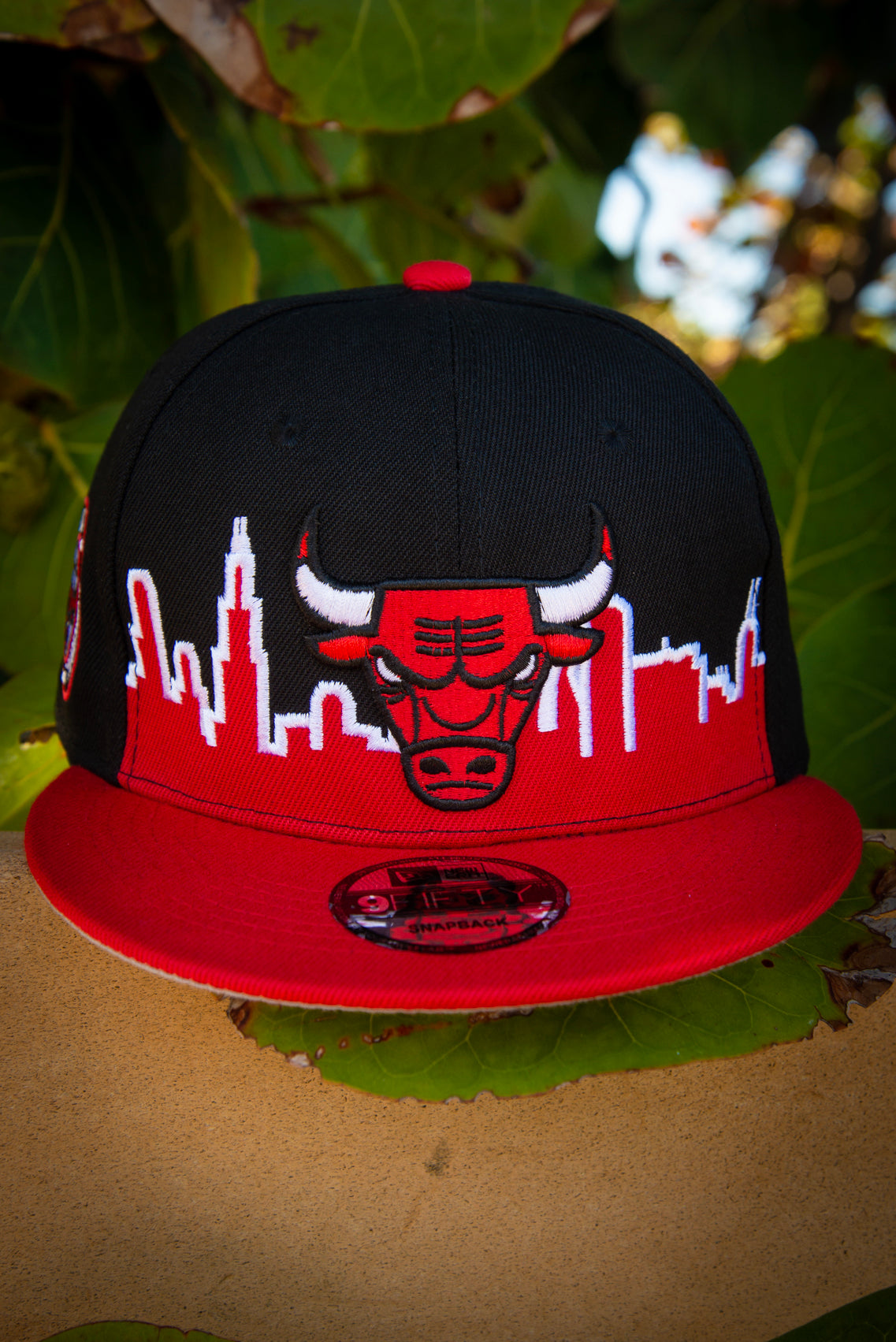 Namaak democratische Partij Buik Chicago Bulls City Scape 9Fifty New Era Fits Snapback Hat