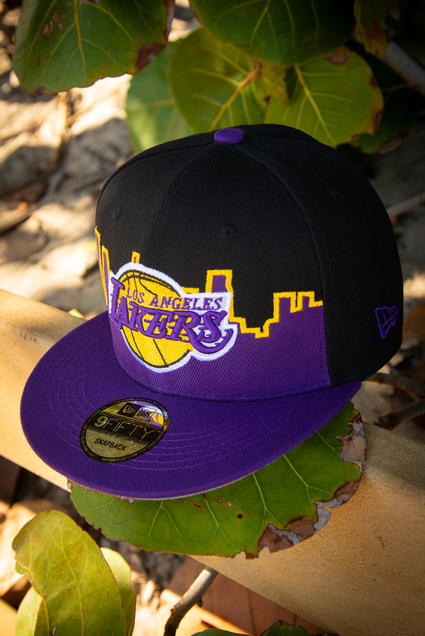 Los Angeles Lakers City Scape 9FIFTY New Era Fits Snapback Hat by Devious Elements Apparel