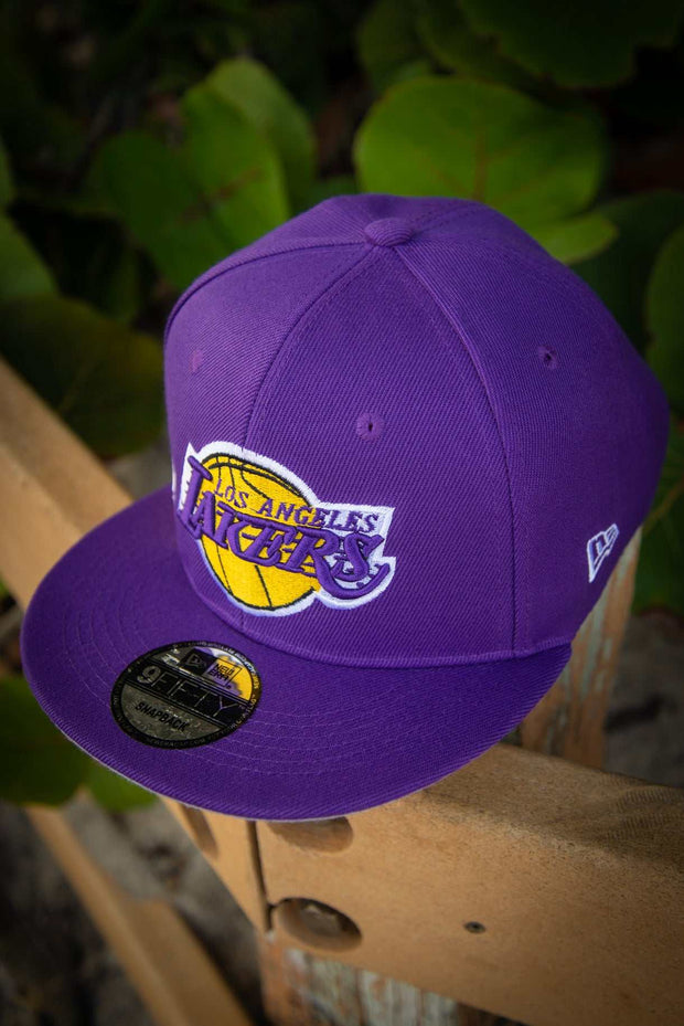 Los Angeles Lakers Side Flow 9Fifty New Era Fits Snapback Hat