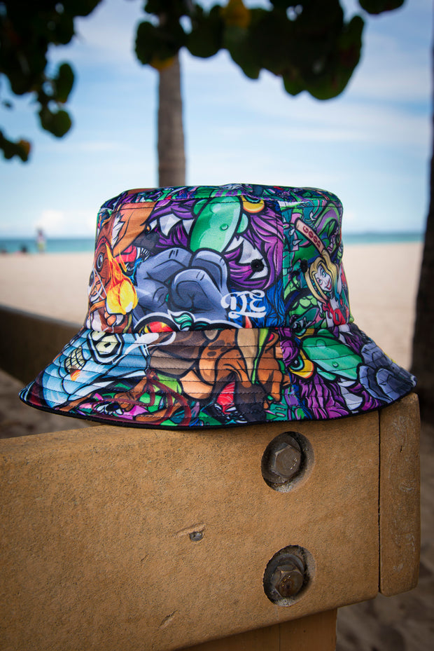 Toon Buddies Reversible Unisex Bucket Hat Devious Elements Apparel Reversible Bucket Hat Toon Buddies Reversible Unisex Bucket Hat Toon Buddies Reversible Unisex Bucket Hat - Devious Elements Apparel